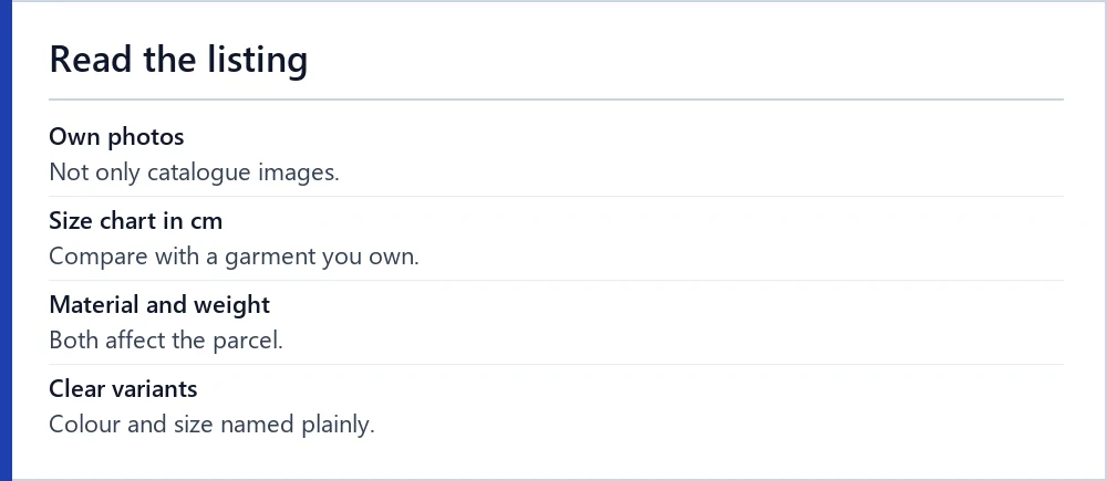 Five things to read on a product listing before ordering