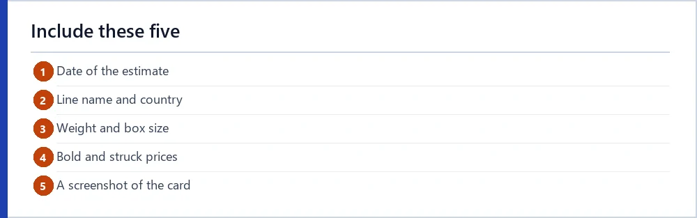 Five items to include when asking Hipobuy support about a quote figure